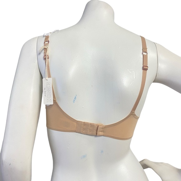 Smoothez by Aerie 32D Bra Full Coverage Sheer Mesh Unlined Underwire In Nude - Picture 3 of 6